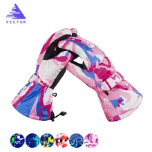 Векторные лыжные перчатки женские теплые ветрозащитные непромокаемые сенсорный экран зимние перчатки снегоход перчатки для верховой езды сноуборд перчатки