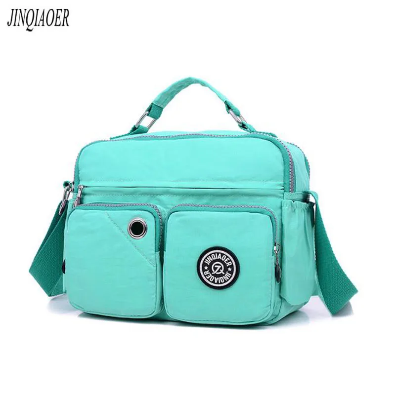 JINQIAOER 2017 Women Shoulder Bags Waterproof Nylon Lady Messenger Bag Feminine Small Crossbody ...