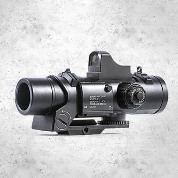 

Kids 6X Tactical Magnifier Scope Red Dot Sight Sighting Device Attachment Pistol Weapon Model for Nerf Gun Shooting Game Toy