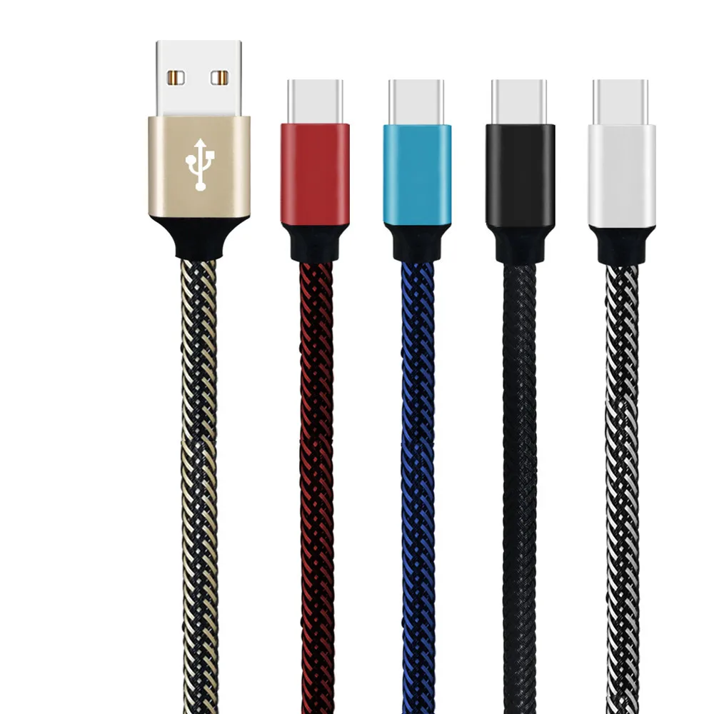 Высокое качество 0,3 м нейлоновый Прочный Плетеный Канат USB-C type-C 3,1 Синхронизация данных зарядное устройство зарядный кабель провод для Samsung для ладони