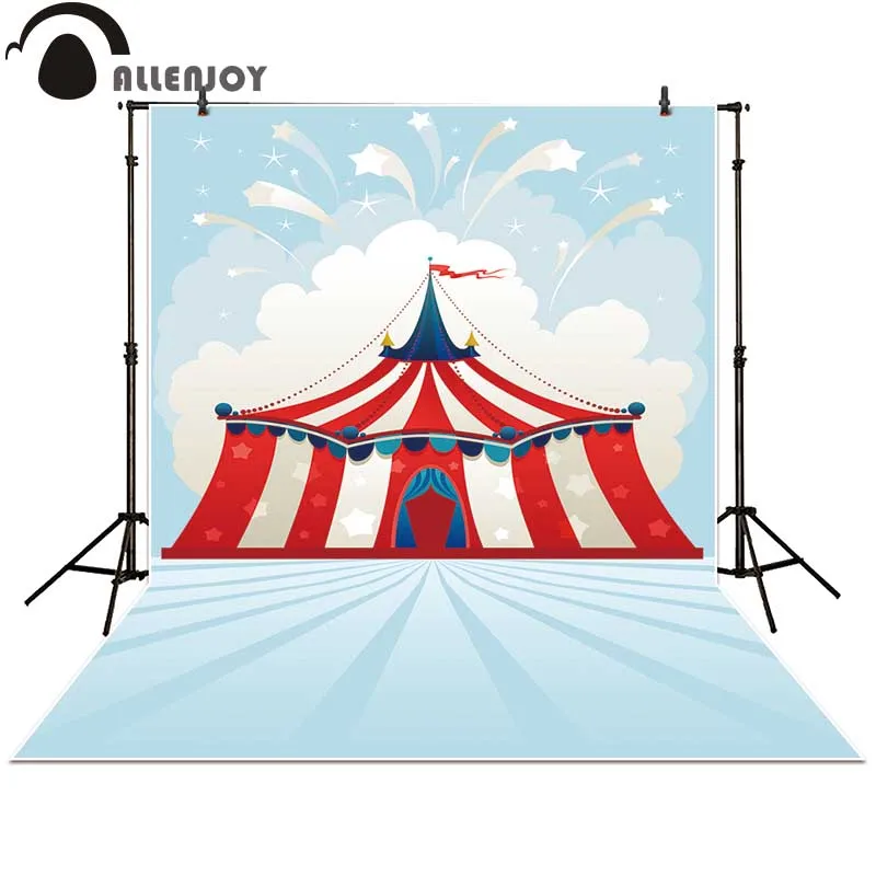 

Allenjoy photography backdrops cartoon Sevilla Tent circus stratus playground Carousel carnivalbackground baby photocall