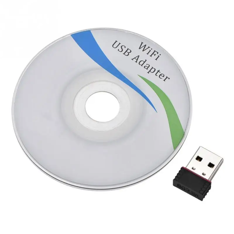 Черный Мини USB беспроводной адаптер сетевой карты USB 2,0 Wi Fi Dongle 2.4HHz 600 Мбит/с для WIN/MAC - Цвет: Черный