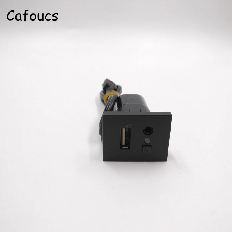 Cafoucs автомобильные аксессуары Aux Usb интерфейсы кнопка с мини USB кабель для Ford Focus Cd Dvd плееры Usb Aux