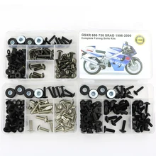 For Suzuki GSXR600 GSXR750 SRAD 1996-2000 Motorcycle Complete Full Fairing Bolts Kit Steel Clips Speed Nuts Covering Bolts For Suzuki GSXR600 GSXR750 SRAD 1996-2000 Motorcycle Complete Full Fairing Bolts Kit Steel Clips Speed Nuts Covering Bolts