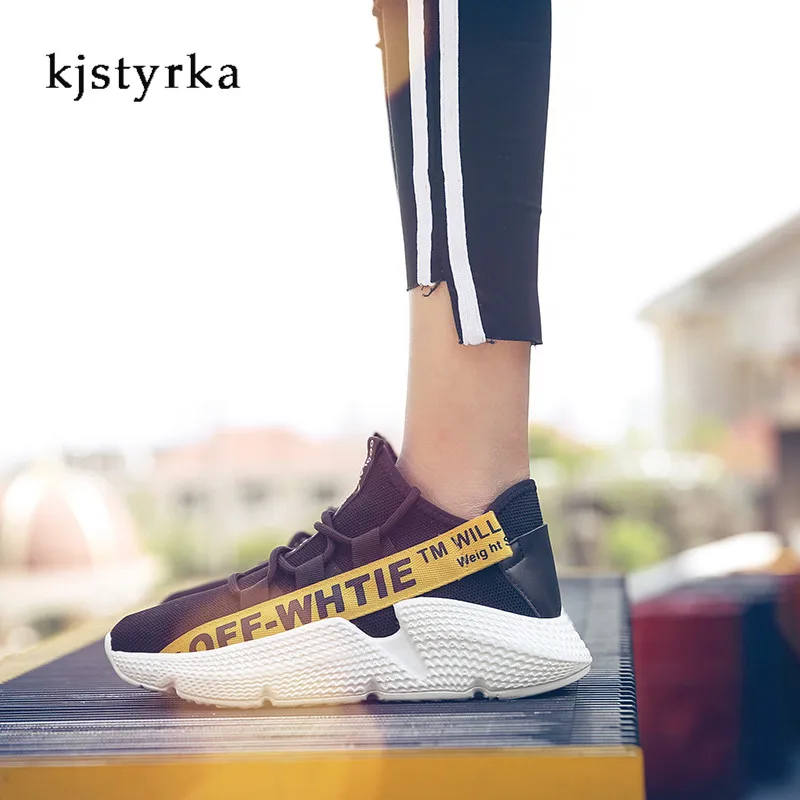 Kjstyrka 2018 tenis masculino adulto women sneakers Ladies flat mesh breathable Woman Platform Casual female shoes women casual shoes zapatillas mujer fashion breathable flat shoes for teenager girls student tenis mesh shoes ladies trainer