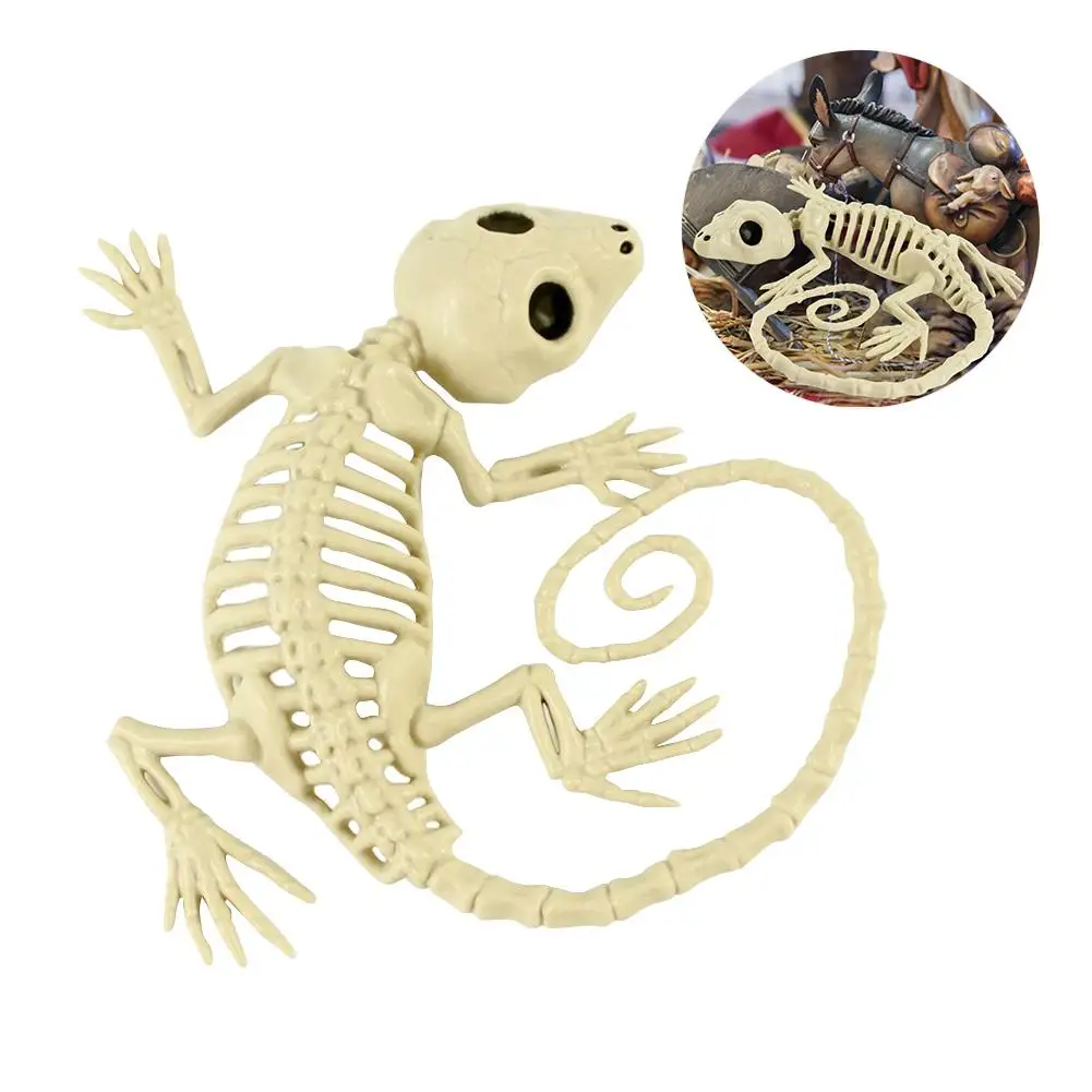 

Latest Skeleton Gecko Horror Haunted House Retro Decoration Props Wall-Mounted Halloween Skeleton Animal Bauble Wholesale