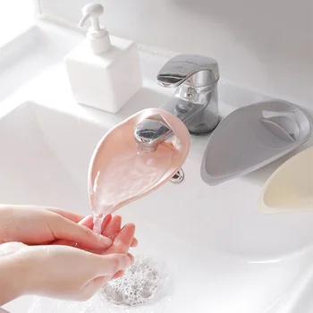 

Bathroom Accessories Silicone Faucet Extender Kids Hand Washing Water Reach Faucet Rubber Hand Washing Kitchen Save Water