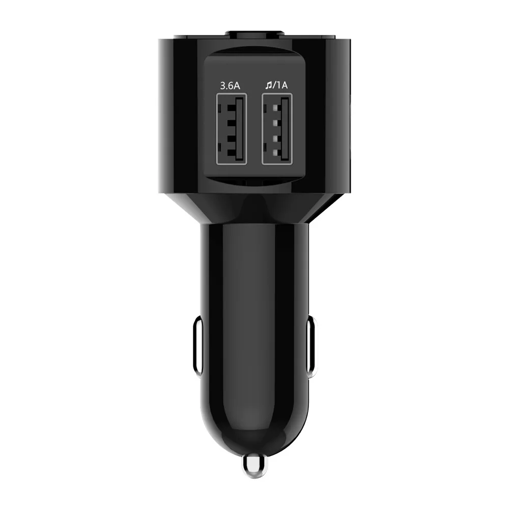 Автомобильный FM передатчик двойной порт USB для смартфона быстрая зарядка