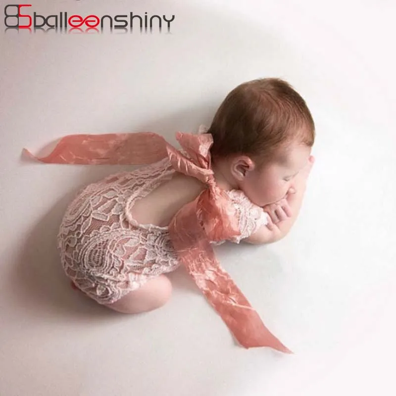 BalleenShiny/Новые модные мягкие детские комбинезоны для новорожденных, реквизит для фотосъемки, костюм для младенцев, ленты с галстуком-бабочкой, аксессуары для девочек, одежда