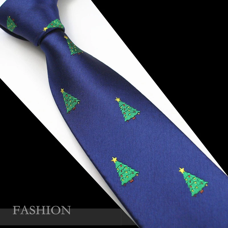 RBOCOTT красный Рождественский галстук 7 см галстук со снеговиком на Рождество мужской синий и зеленый галстук с рождественской елкой галстук с Санта Клаусом