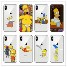 kuliai The Simpsons Cartoons Anime Phone Case For iPhone X 5 5S SE 6 6S 7 8 Plus XS XR XS MAX Cartoon characters