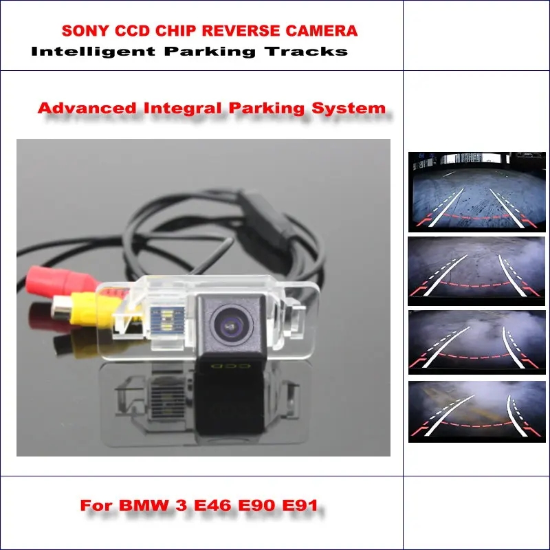 

Автомобильная камера заднего вида для BMW 3 серии E46 CSL E90/E90N/E91 2005-2012 резервная NTSC AUX HD SONY интеллектуальная парковочная камера