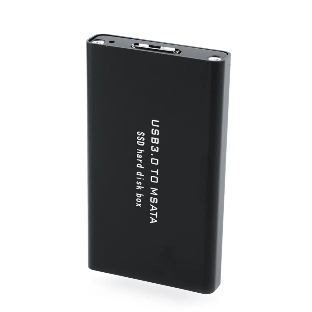 USB 3.0 to  MSATA SSD Enclosure USB3.0 to mini SATA Hard Disk adapter mSATA SSD External Box