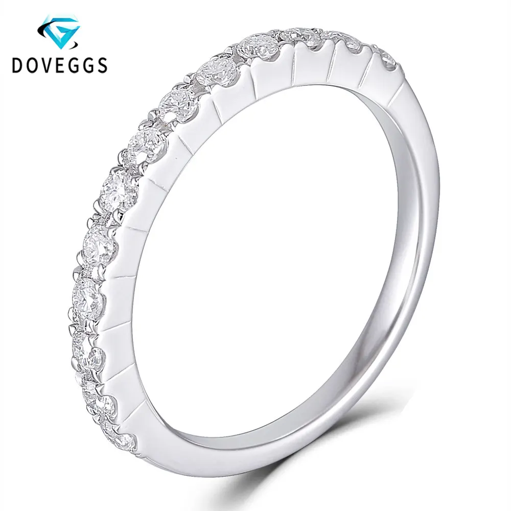 DovEggs Стерлинговое Серебро 925 пробы CTW искусственный Муассанит свадебные браслеты