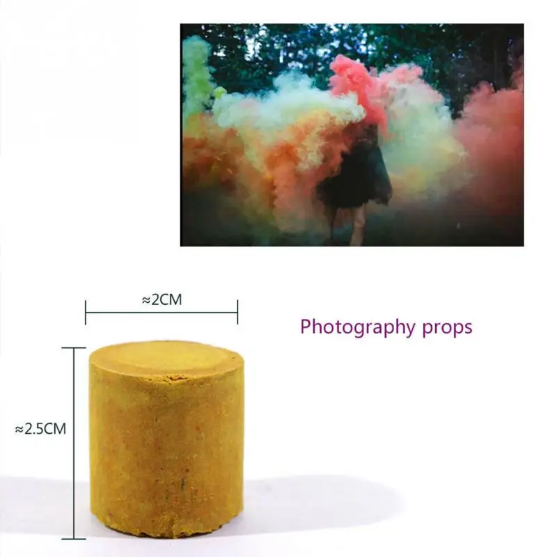 Torta fumo Effetto Spettacolo Prop Colorful rainbow Nebbia Pellicola Che Fanno Rotonda FAI DA TE Fotografia Aid accessorio festival street carnevale decor