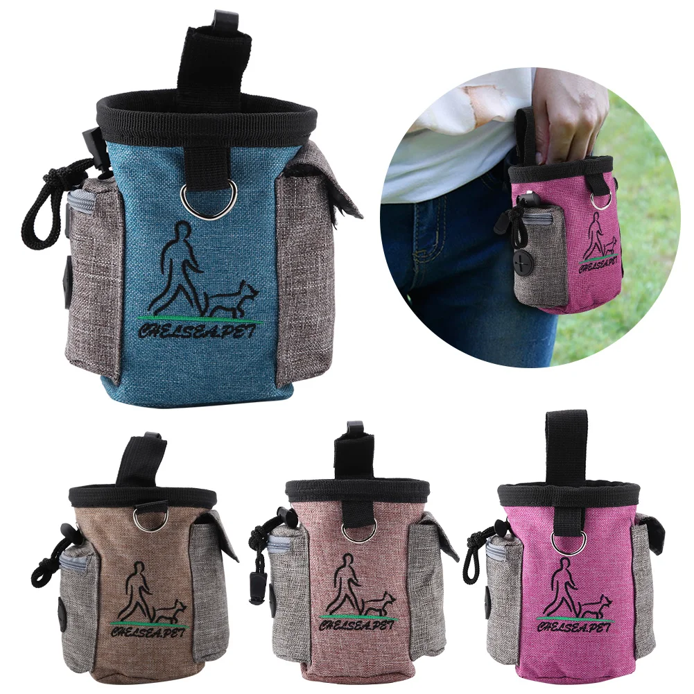Портативная сумка для угощений собак, сумки для обучения собак, съемный корм для домашних животных, карман для щенка, сумка для закусок, поясная сумка, тренировочные принадлежности