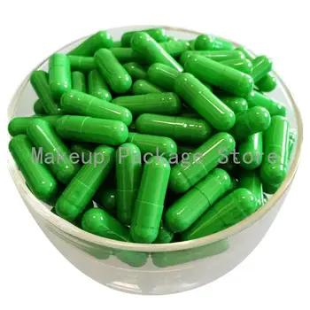 

0# 1000 pcs / lot.green colored hard gelatin empty capsules, hollow gelatin capsules ,joined or separated capsules