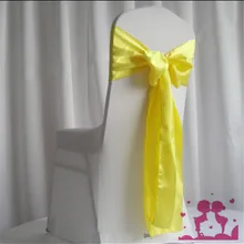 100 Дешевые с высокого качества бант на стул для свадьбы и вечерние поставки Свадебные сувениры и подарки бант на стул