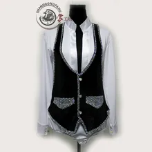 Новые мужские туфли для латинских танцев костюмы Длинные рукава латинские танцы рубашки для мужчин конкурс латиноамериканских танцев рубашки S-3XL F61