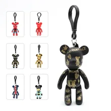 2019 New Bomgom Cartoon Popobe Gloomy Bear Momo Vinyl plasitc Key Chain Bag Ornaments Pendant Kids Toys Doll Key Ring wholesale price 5pc set 10 inch vinyl cartoon popobe violence bear momo white mold for diy graffiti painted 24cm