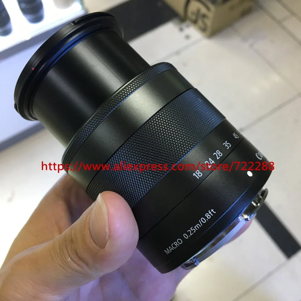 Подлинный б/у EF-M 18-55 мм F/3,5-5,6 IS STM 18-55 зум-объектив для Canon EOS M M3 M5 M6 M10 M100