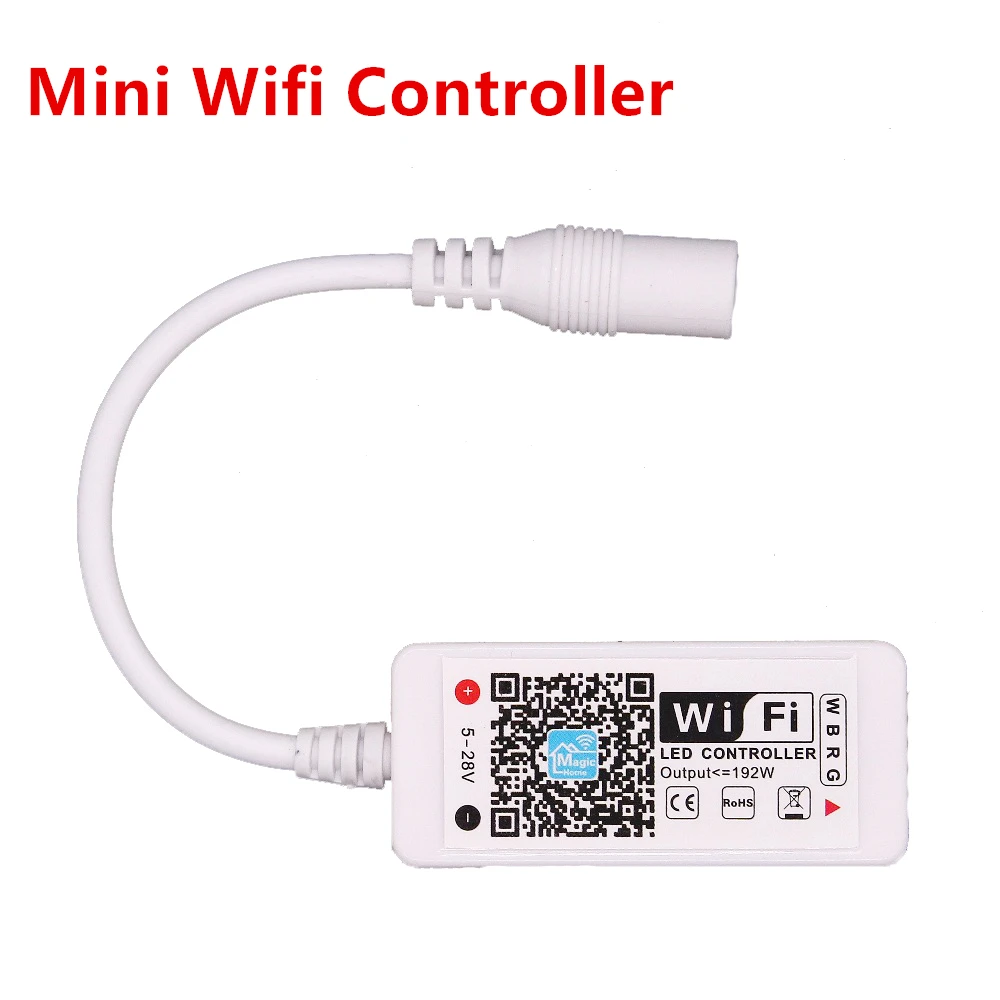 Wifi RGBW/RGBWW светодиодный контроллер Мини DC12V с RF 21Key/IR 24Key пульт дистанционного
