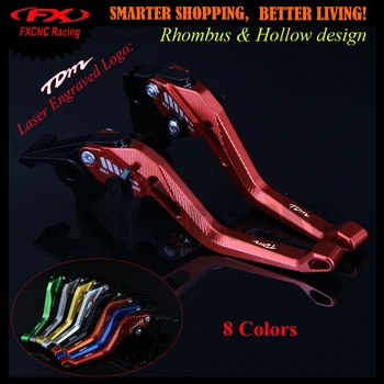 

3D design (Rhombus Hollow) Red CNC Motorcycle Adjustable Brake Clutch Lever For Yamaha TDM 850 TDM850 1991-2002 1999 2000 2001