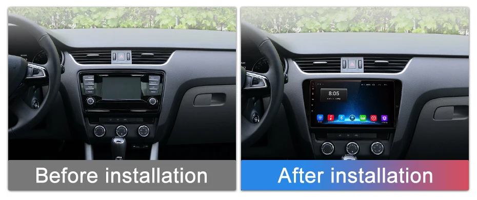 Best Junsun V1 2G+32G Android 8.1 4G Car Radio Multimedia Video audio Player Navigation GPS For SKODA Octavia 2013-2018 A7 2 din 13