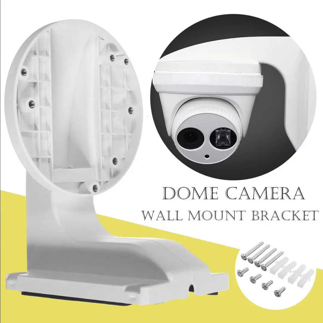 Wall-Mount Bracket For Hikvision DS-1258ZJ IP Dome Security Camera Props 