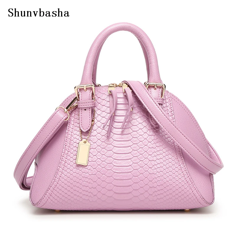 High Quality 2017 New Arrival Europe America Fashion Crocodile Pattern Shell Bag Ladies Handbag Women Shoulder