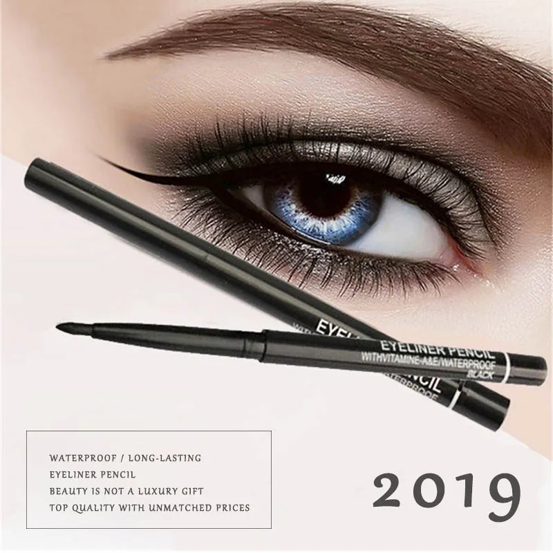 

BIOAUNT 1pc Pro Black Eyeliner Pencil Makeup Waterproof Brown Eyebrow Eye Liner Pencils Goddess Night Clubs Eyes Pen Cosmetics