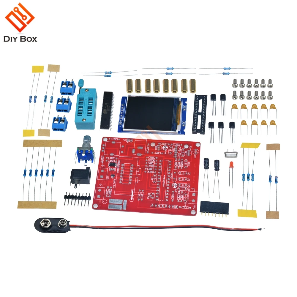 Mega328 Полный Собранный Транзистор тестер LCR диод емкость ESR метр ШИМ квадратная волна генератор сигналов частоты Diy Kit