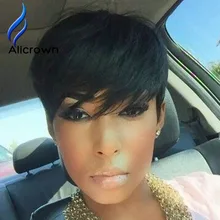 Short Lace Wig With Bangs 8a Virgin Full Lace Short Human Hair Bob Wigs For Black Women Full Lace Wig None Lace Wigs Human Hair