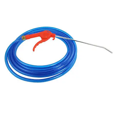 Красный Пластиковый Воздуха Blow Gun + 10 М Полиуретановые Трубки PU Шланг Прозрачный