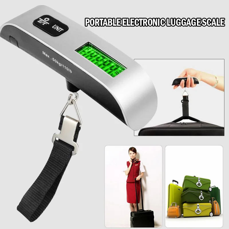 

Luggage Scale Digital Weight Scale Portable Weight Scale Electronic Scale LCD Suitcase Hand-Held Accurate