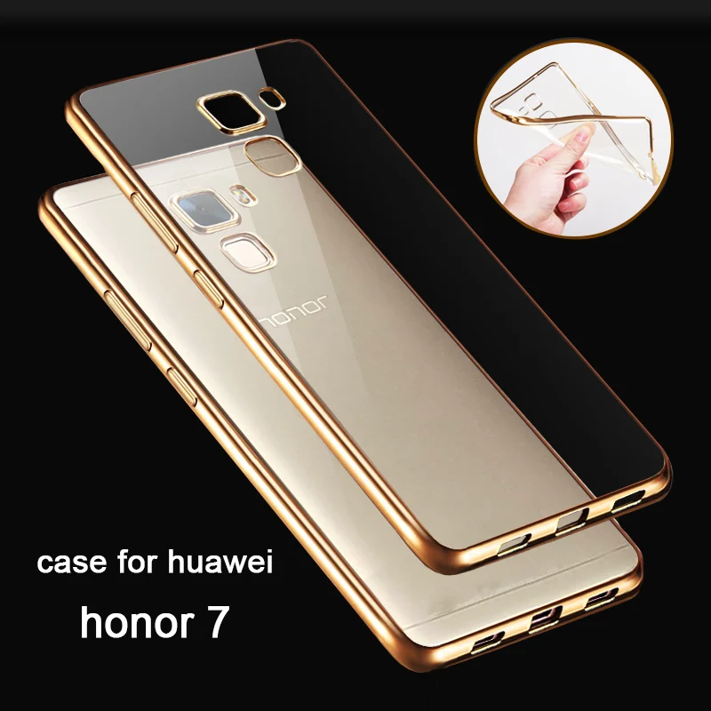 Ультратонкий чехол MONASI honor7 из прозрачного розового золота для honor 7 оригинальный