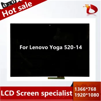 

For Lenovo Yoga 520-14 80X8 520-14IKB 14" LCD Screen+Touch Digitizer Assembly with Frame