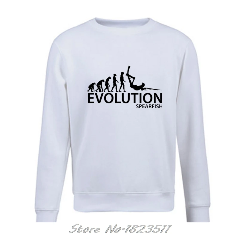 Модный трикотажный свитер Дайвинг Подводная охота толстовка Evolution Of Scuba Diver