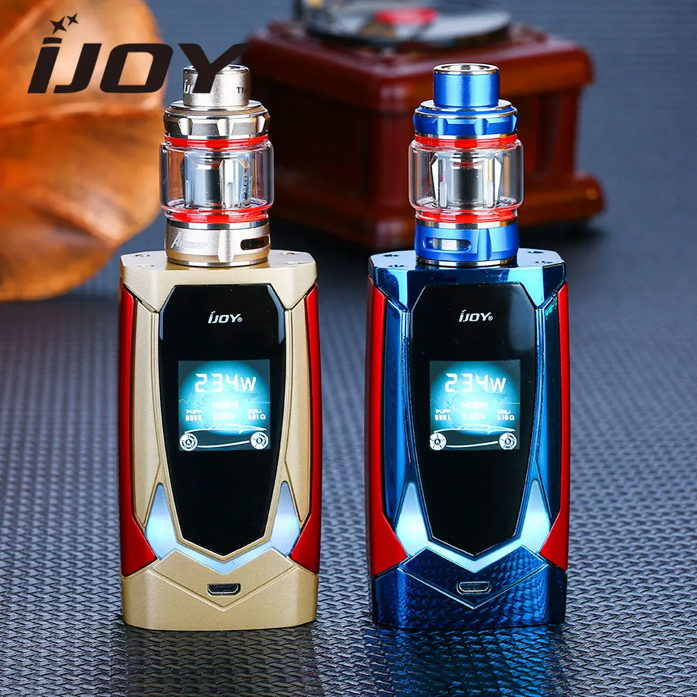 

234W IJOY Avenger 270 TC Kit w/ Voice Control 3.2ml Tank Atomizer Box MOD No 20700/18650 Battery Electronic Cigarette Vaporizer