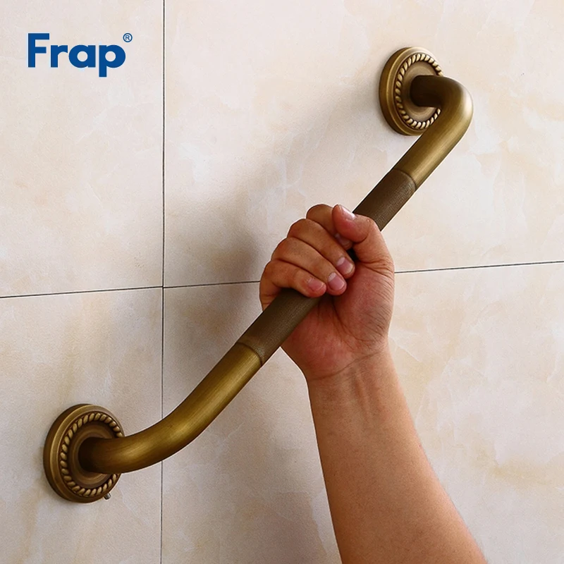 Frap Brass Bathroom Handrail Brushed Bathtub Handrail Safety Grab Bar The Old man Toilet Armrest Bathroom Accessories Y81054 Frap Brass Bathroom Handrail Brushed Bathtub Handrail Safety Grab Bar The Old man Toilet Armrest Bathroom Accessories Y81054
