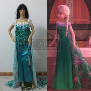 

New Arrival Custom Made Movie Cosplay Costume Fever Elsa Costume Princess Elsa Dress