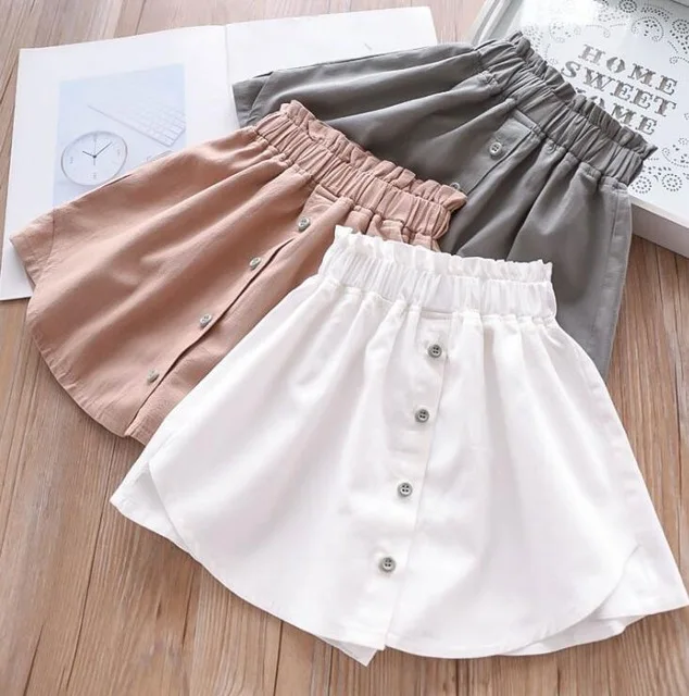 

2019 New arrival girls skirt shorts fashion summer cotton girls shorts 2-7 years