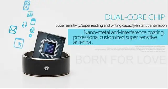 Black white Smart Rings Wear Jakcom new technology Magic jewelry Timer 2 For iphone Samsung HTC Sony LG IOS Android ios Windows