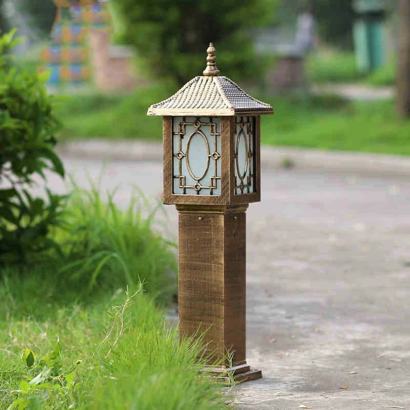 Goedkoop Chinese Tuin Gazon Verlichting Outdoor Grasland balkon residenti euml;le Lamp Waterdicht Landschap Verlichting