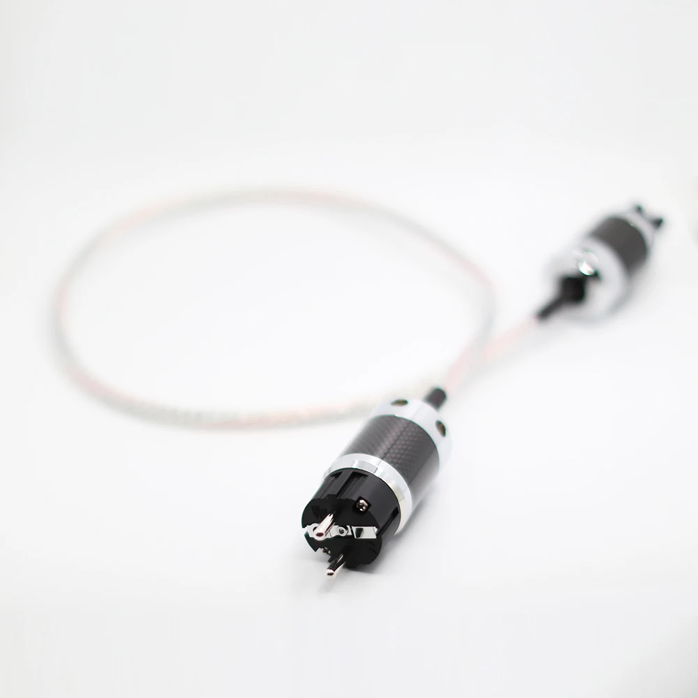 Valhalla Hifi аудио кабель питания ЕС шнур переменного тока родиевое покрытие