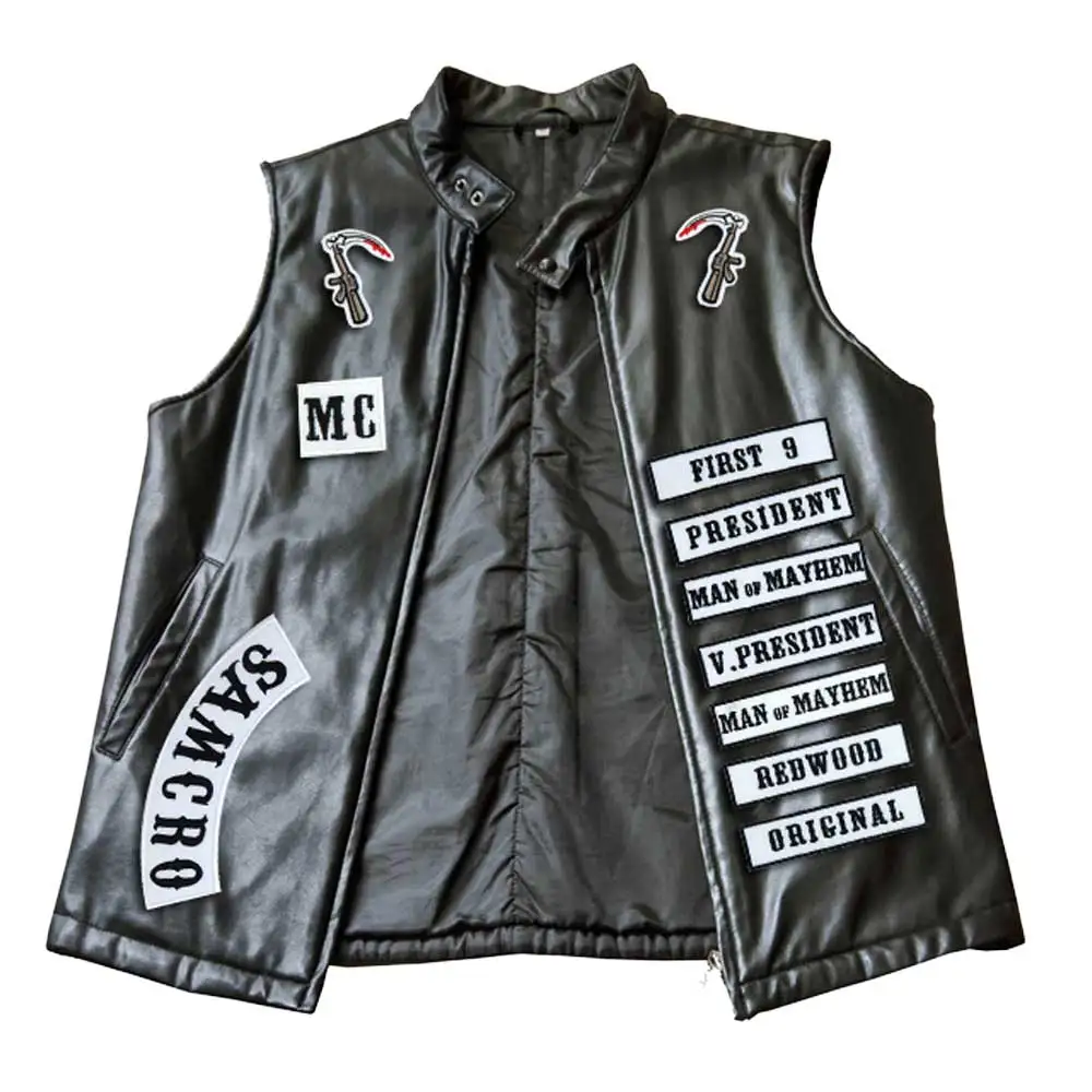 Дешево 2015 оригинальная куртка для сына с вышивкой сзади, анархия, Байкерская нашивка, нашивки значки, 14 шт. лот