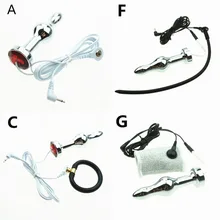10 Models Medical Themed Toys Accessories Anal Plug Penis Ring Horse Eye Urethral Wall Electric Shock Sex Toys for Men I9-2-29