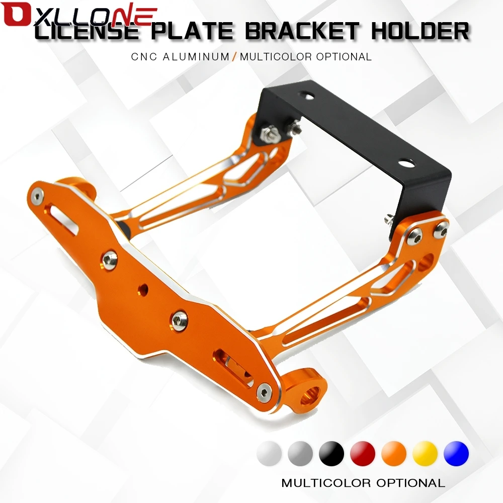 

For kawasaki z250sl z300 yamaha r15 r25 r3 Motorcycle CNC Aluminum License Plate Bracket Licence Plate Holder Frame Number Plate