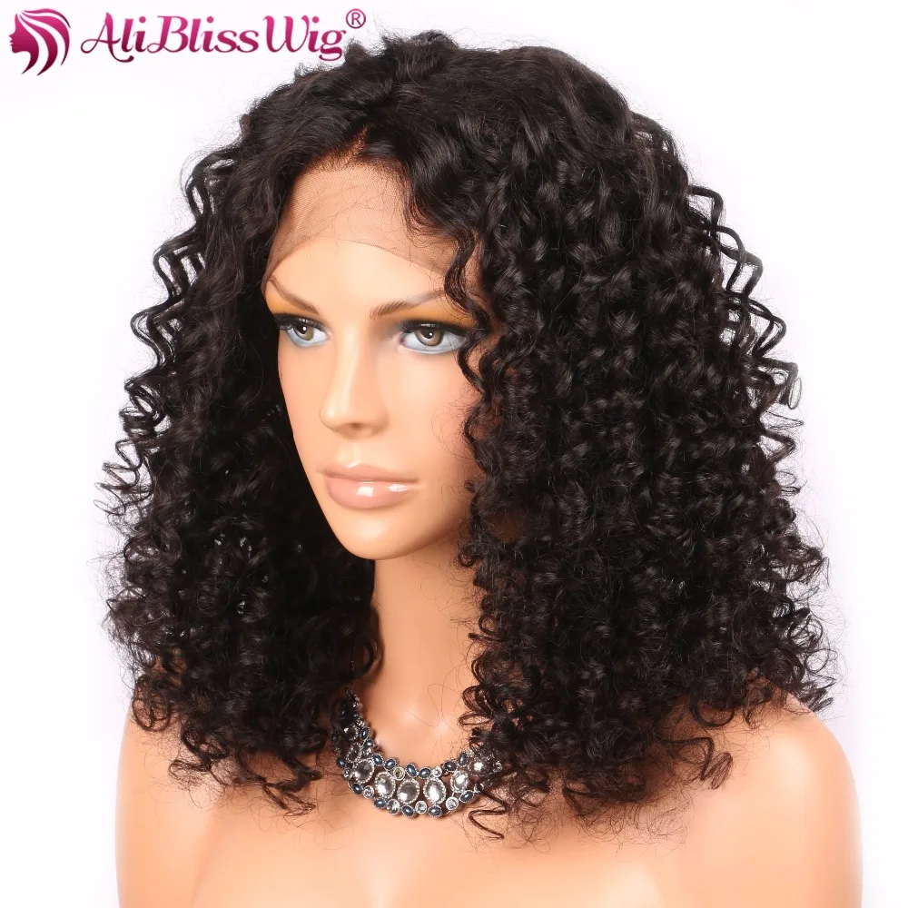 AliBlissWig Curly 360 Wigs For Black Women Natural Color ...