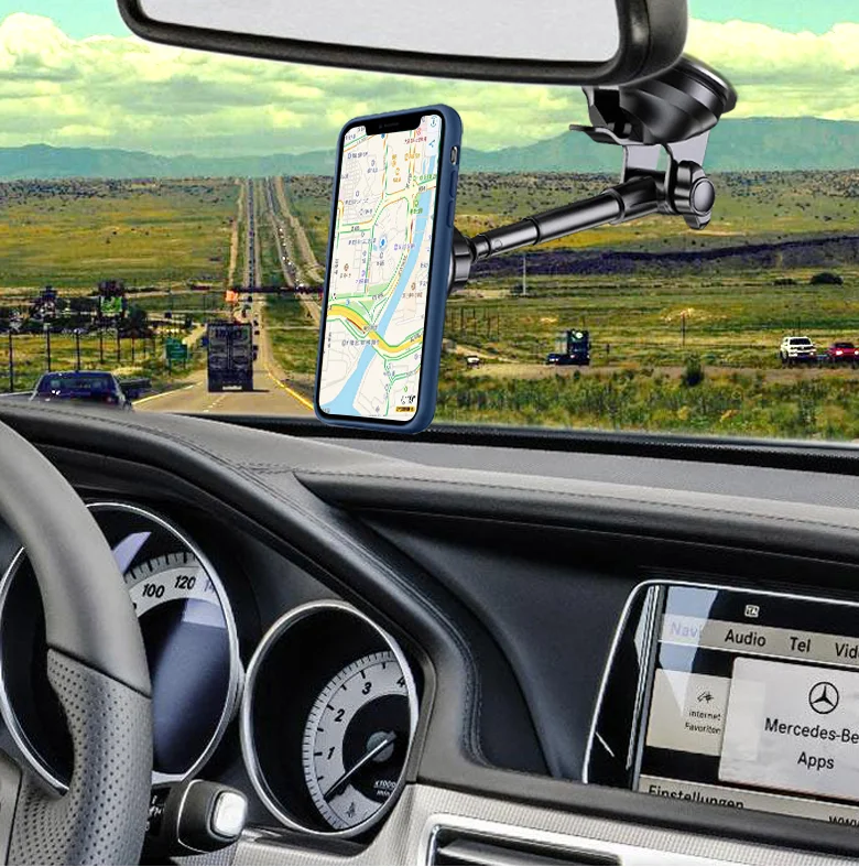 Универсальный автомобильный держатель для телефона крепление на лобовое стекло